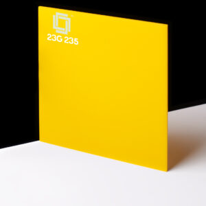 23 G 235 yellow color acrylic sheet