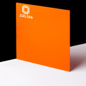 23 G 266 orange color acrylic sheet