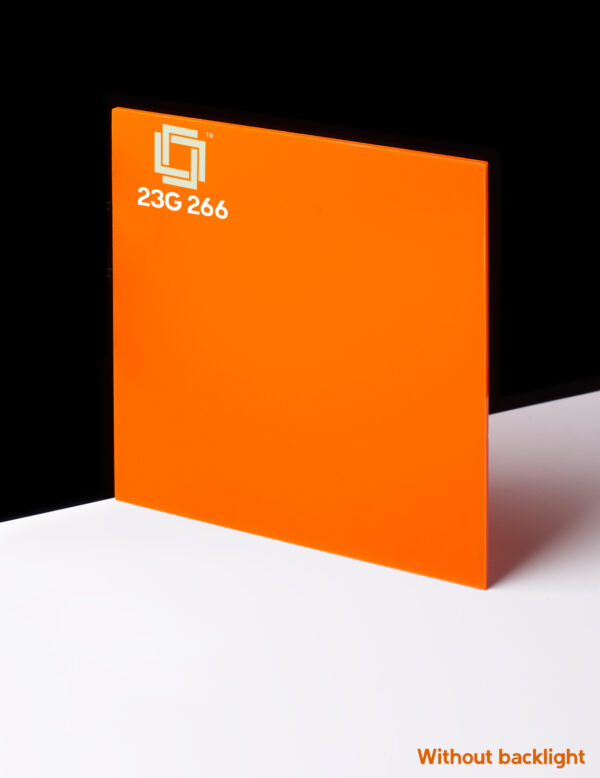 23 G 266 orange color acrylic sheet