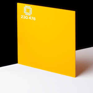 23 glasign dark yellow color acrylic sheeting
