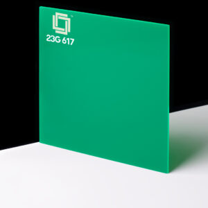 23 glasign green color acrylic sheeting