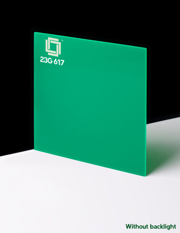 23 glasign green color acrylic sheeting