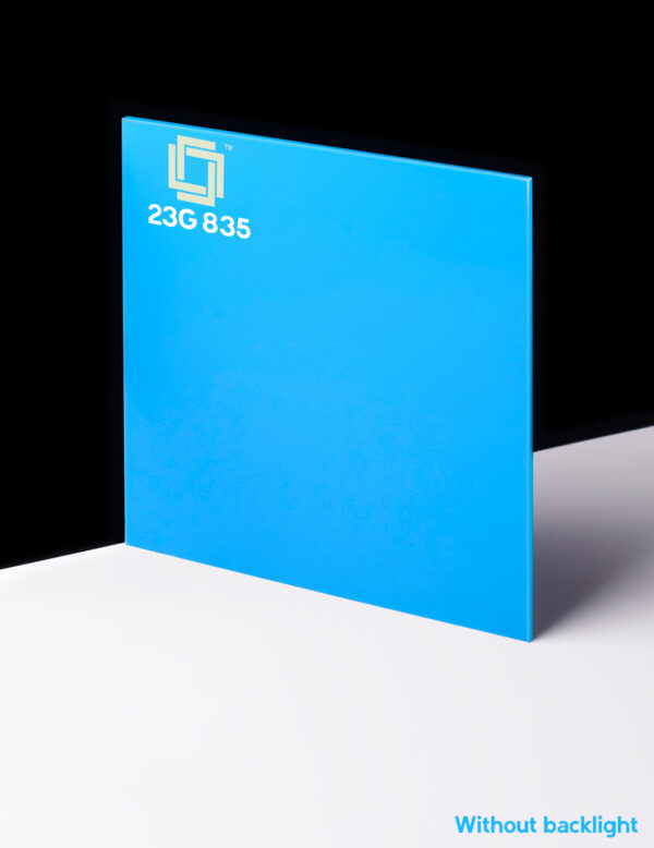 23 glasign 835 blue color acrylic sheeting
