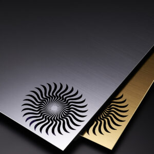 ABS Laser Engraved acrylic Sheet Golden/Silver