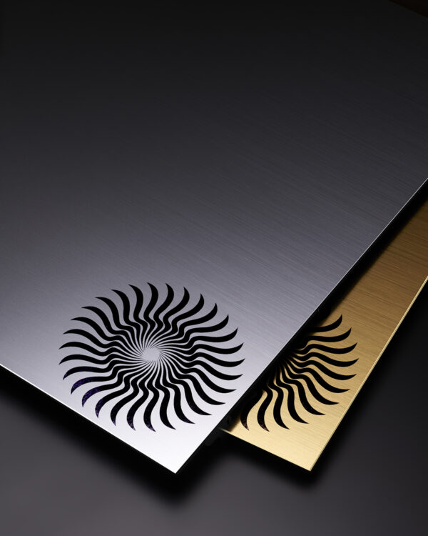 ABS Laser Engraved acrylic Sheet Golden/Silver